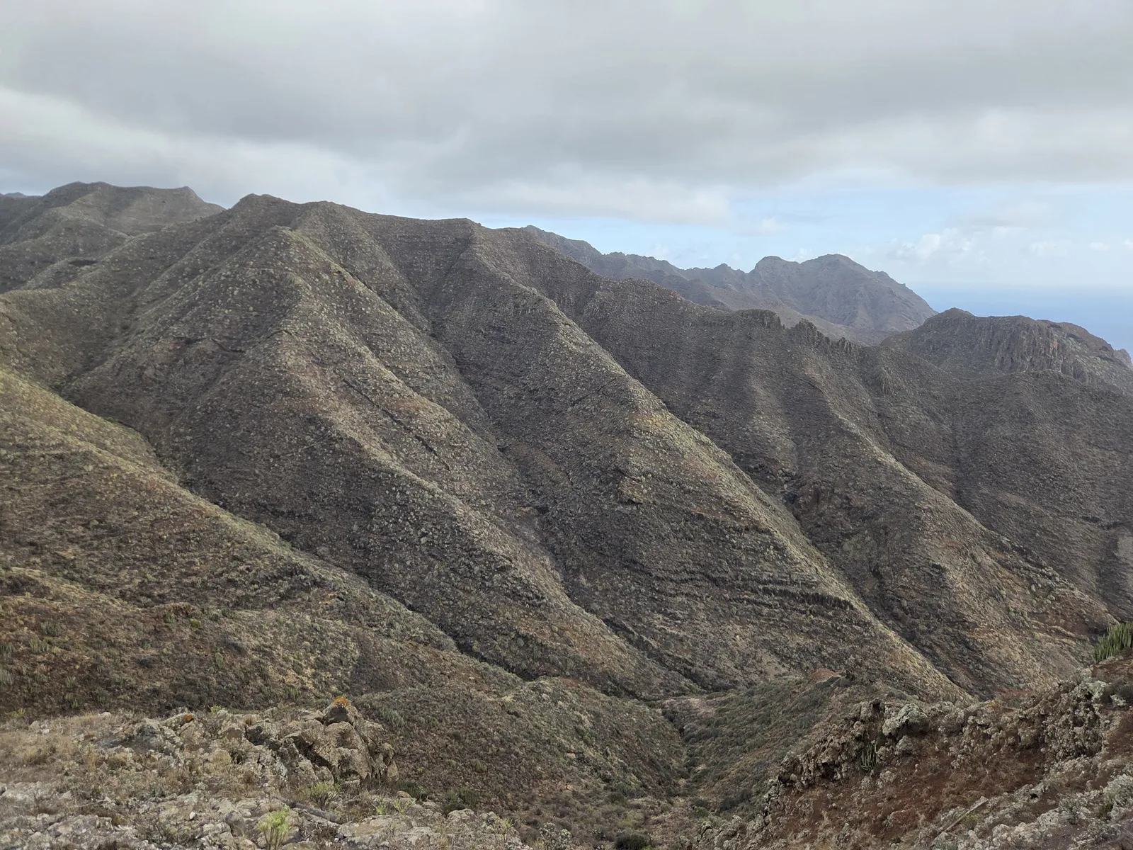 Steep volcanic ridges and deeply cut valleys around Barranco de Zapata